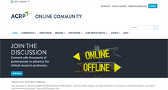 Desktop Screenshot of community.acrpnet.org